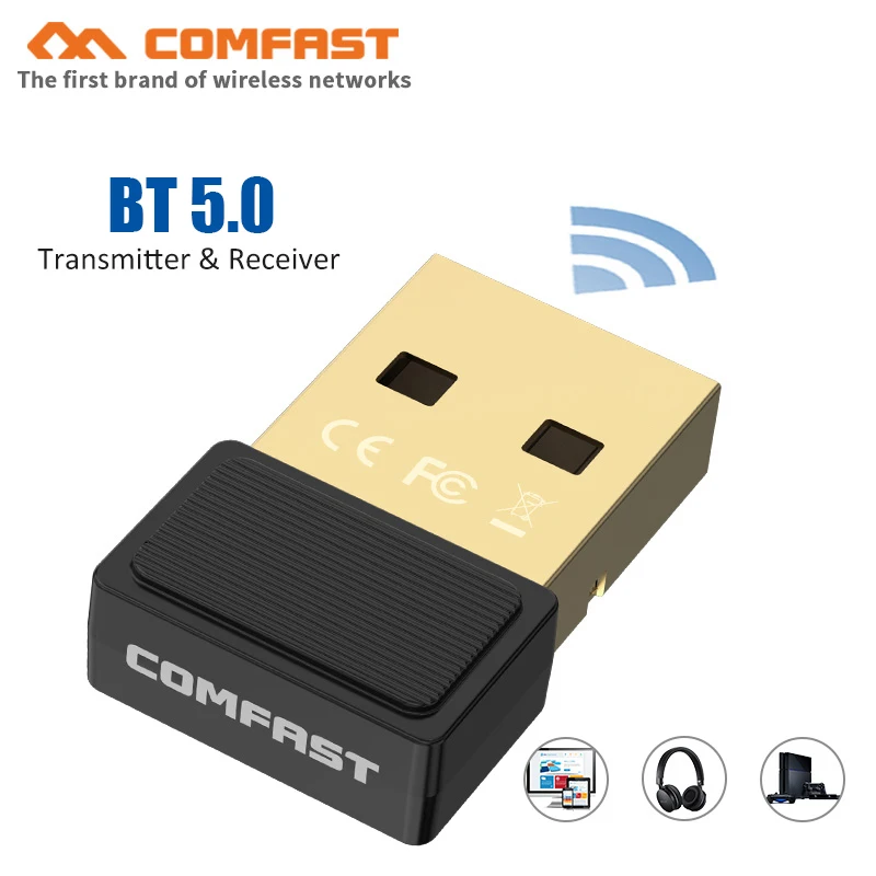 Comfast BT5.0 USB Bluetooth адаптер ключа для ПК динамик беспроводная мышь Музыка Аудио