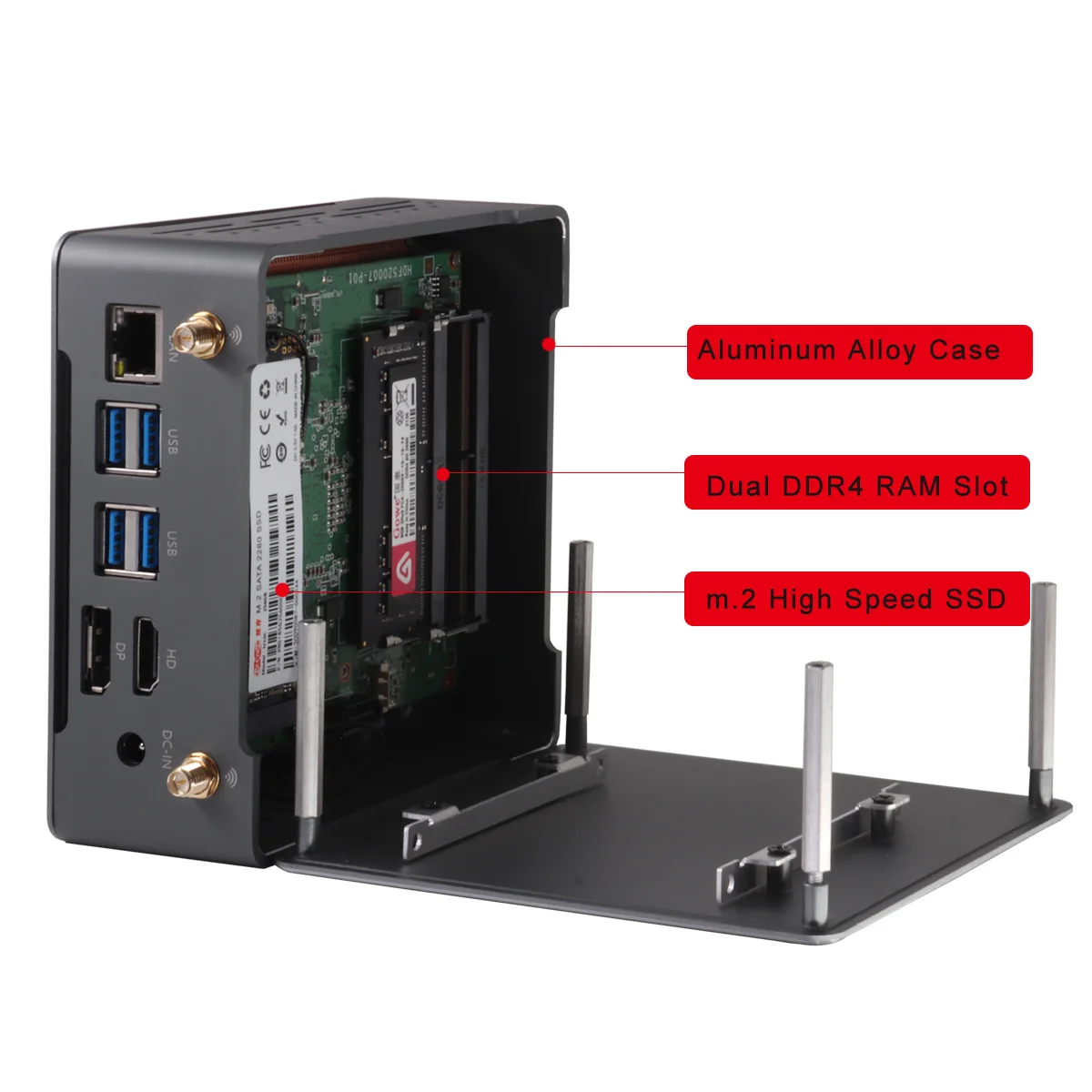 VENOEN AMD Ryzen R7 3700U win11 2 * ddr4 ОЗУ NVME SSD Nuc Мини ПК Radeon Vega 10 графика HDMI + DP 4K дисплей