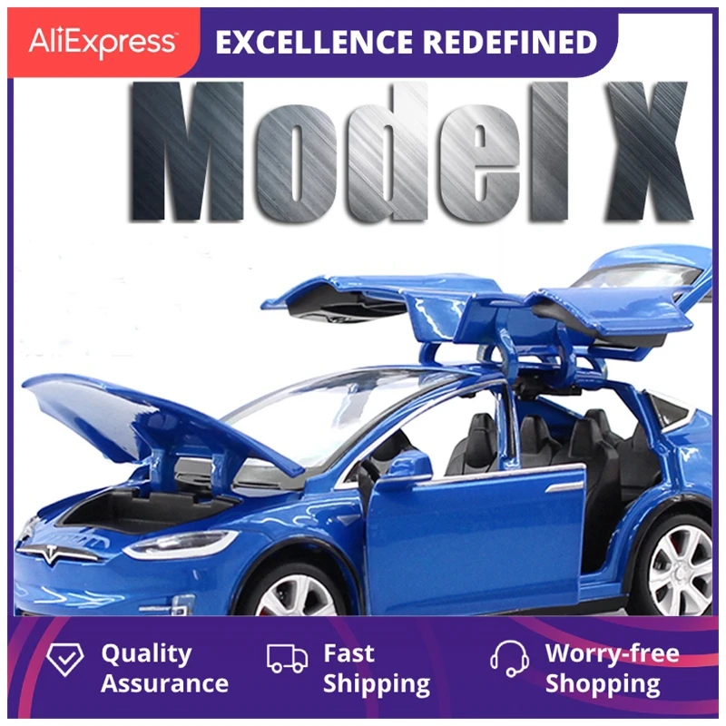 

1:32 Tesla MODEL X модель автомобиля из сплава, литой и игрушечный автомобиль, игрушечные автомобили, бесплатная доставка, детские игрушки для дете...