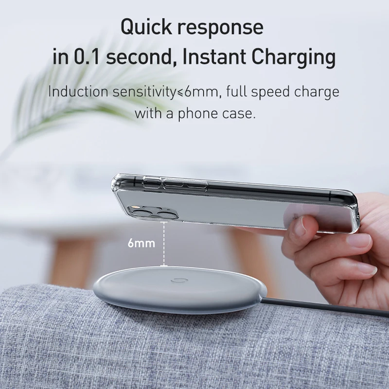 baseus jelly wireless charger 15w fast qi wireless charger for iphone airpods pro quick wireless fast charging pad phone charger free global shipping