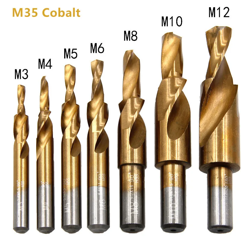 

Conboom Ступенчатое сверло кобальтовое M35 для металла M3M4M5M6M8M10M12