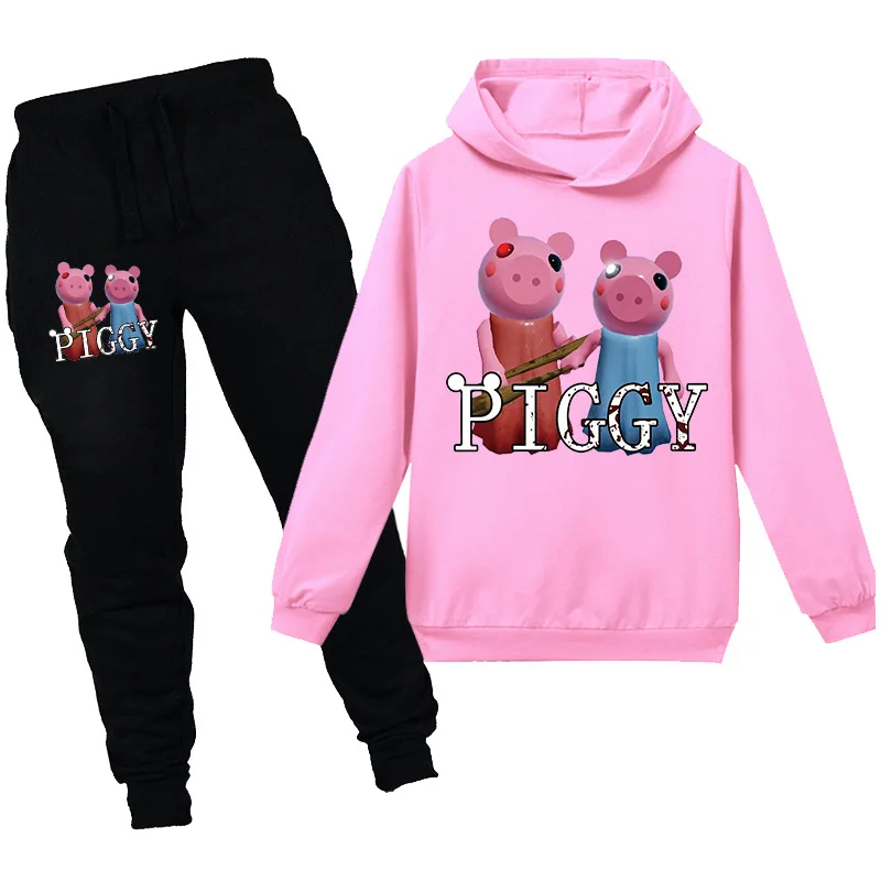 Robloxing Копилка Аниме толстовки Комплект одежды для маленьких мальчиков Детская