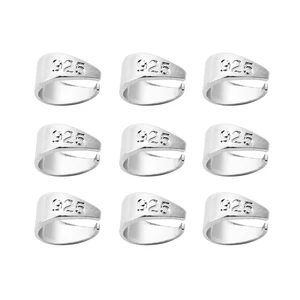 Резьба по дереву из стерлингового серебра 925 пробы, зажимные застежки для тюков, коннектор, подвеска для изготовления ювелирных изделий своими руками, 50 шт.лот