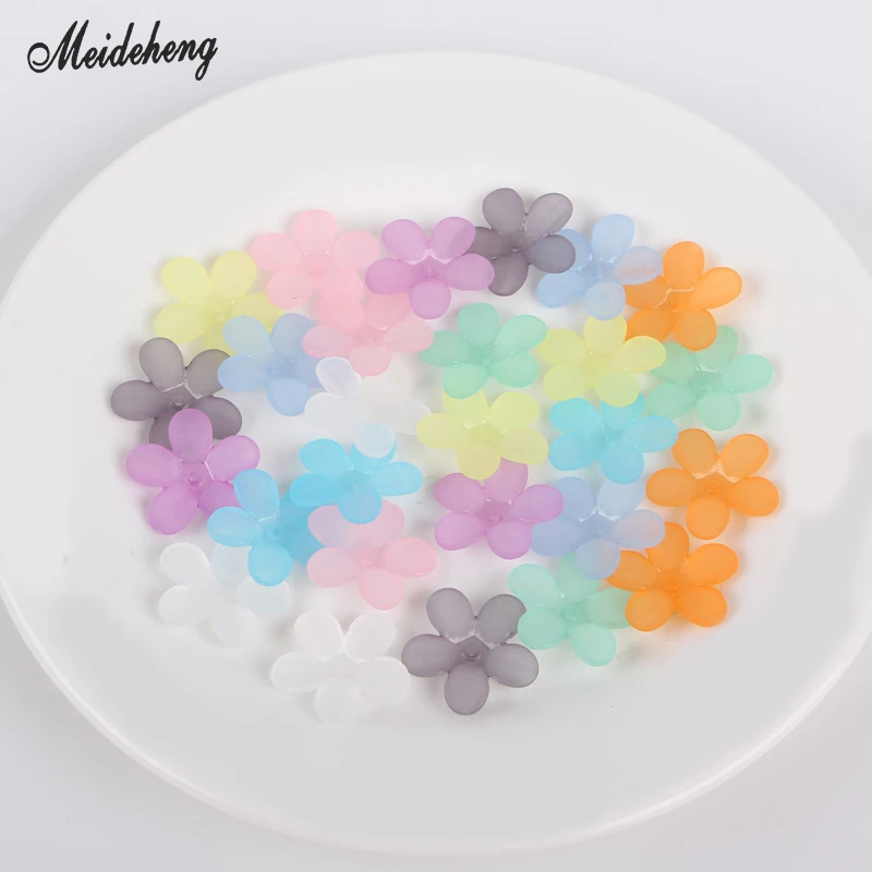 22 мм модные матовые пять лепестков цветок бисер украшение обуви DIY Ювелирные