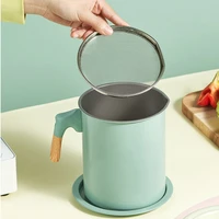 aluminum stainless steel cooking oil storage strainer grease pot filter can oil separator storage tank kitchen tools