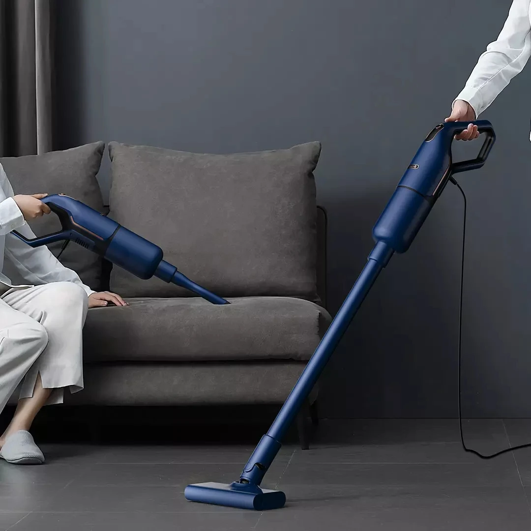 Deerma DX1000 Vacuum Cleaner 16Kpa Suction Handheld Cleaning Machine with Multiple Brush Heads Portable Mite Removal Instrument | Бытовая