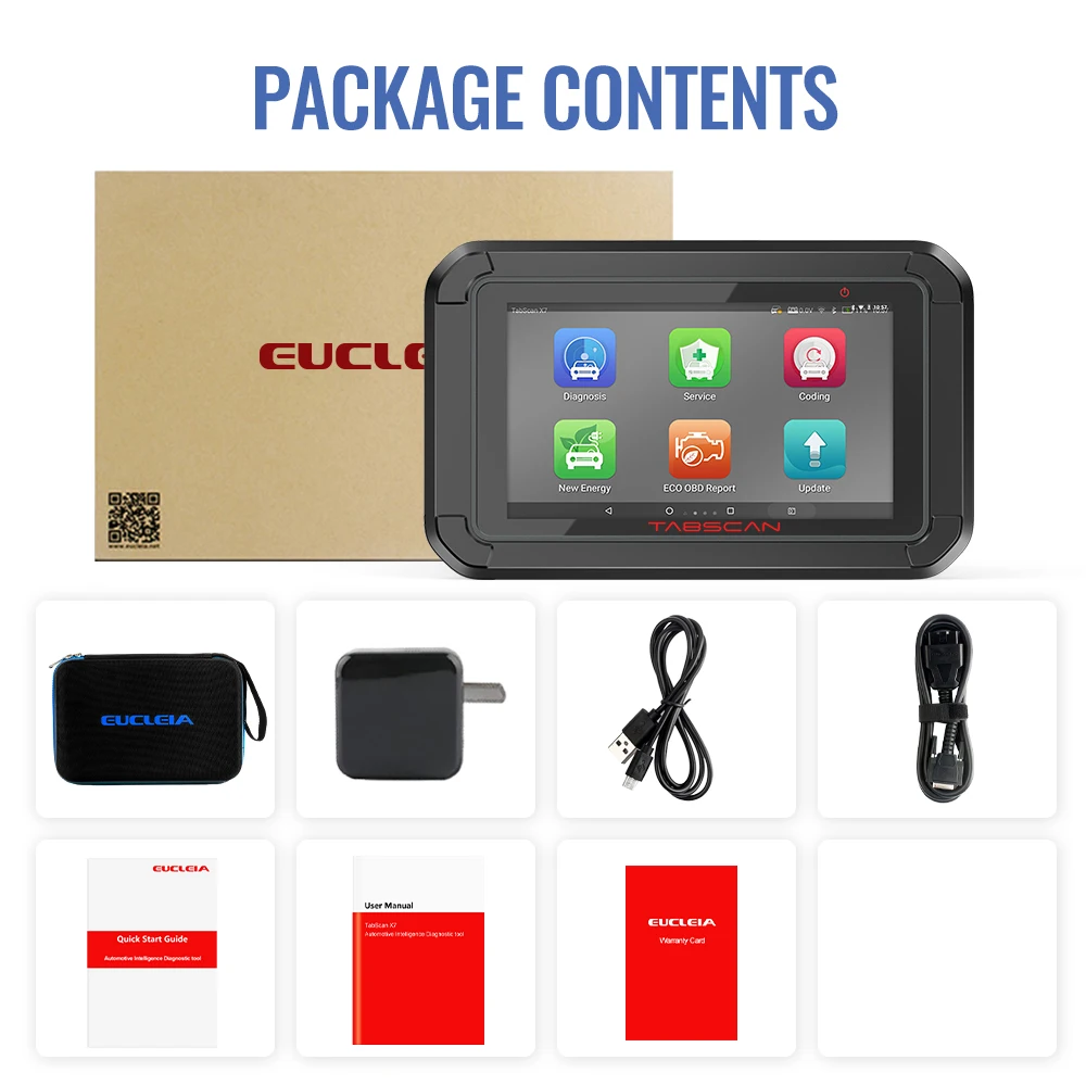 EUCLEIA Tabscan X7 OBD2 автомобильный диагностический инструмент полная система