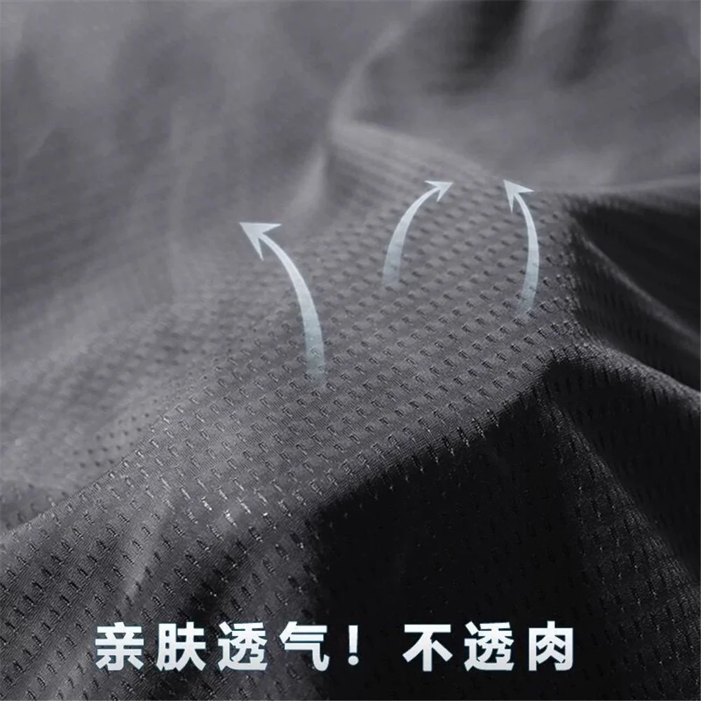 

Short Sleeve Men's Summer Thin Mesh Quick-drying T-shirt Large Size Loose Clothes Men's Stalls Ice Silk T-shirt Men