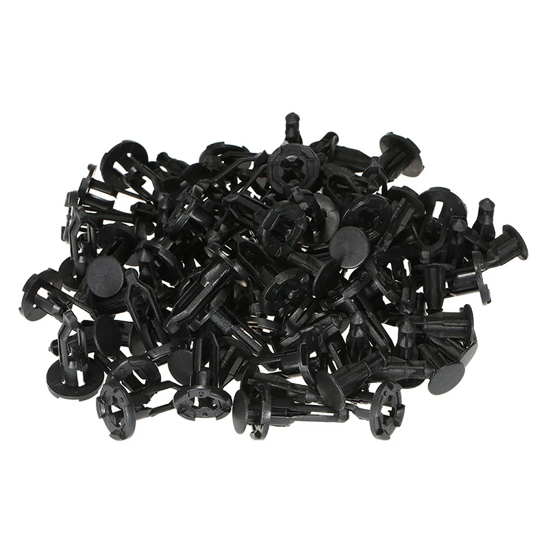 

Set Rivets Trim Car Fender 40pcs Black Bumber Clip Fastener Kit Plastic