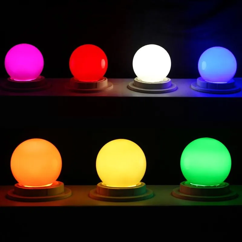 

10pcs LED blubs 3W E27 E14 B22 Indoors Red Blue Green White Warm White Colorful LED Light Bulb Lamp For Home Lighting Christmas