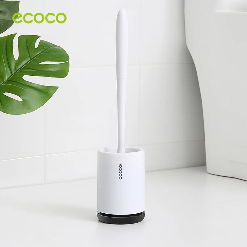 

Щетка для унитаза Ecoco, резиновый держатель для головки, щетка для чистки туалета, настенная подвесная Бытовая Чистка пола, аксессуары для ва...