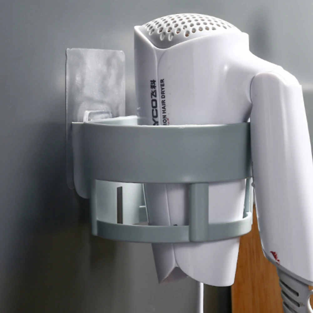 

Wall-mounted Hair Dryer Holder Storage Bathroom Shelf Hairdryer Holder Rack Organizer For Hairdryer Shelf Bathroom Tool