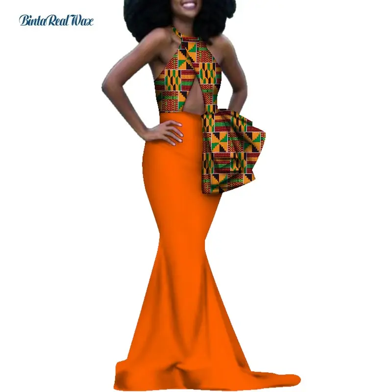 Платье женское с Африканским принтом пикантное ДРАПИРОВАННОЕ длинное