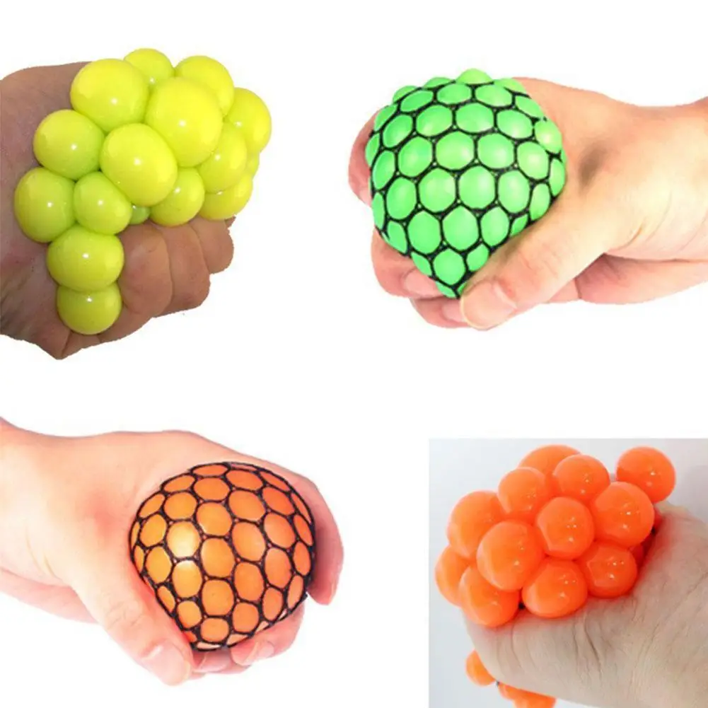 

Adult Kids New Anti Stress Ball Novelty Fun Splat Grape Venting Balls Squeeze Stresses Reliever Toy Funny Gadgets Gift