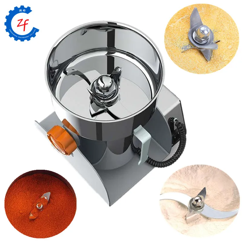 2000W chili powder grinding machinery 500g electric corn grinder rice flour mill