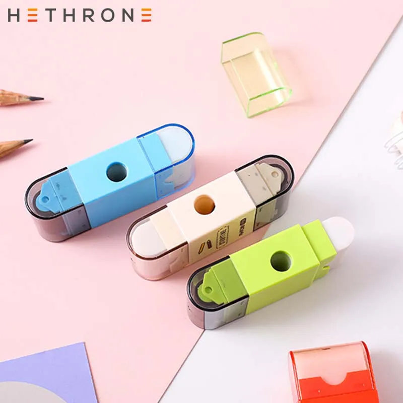 Необычная Новинка тройная ластик точилка для карандашей нож Рекламные