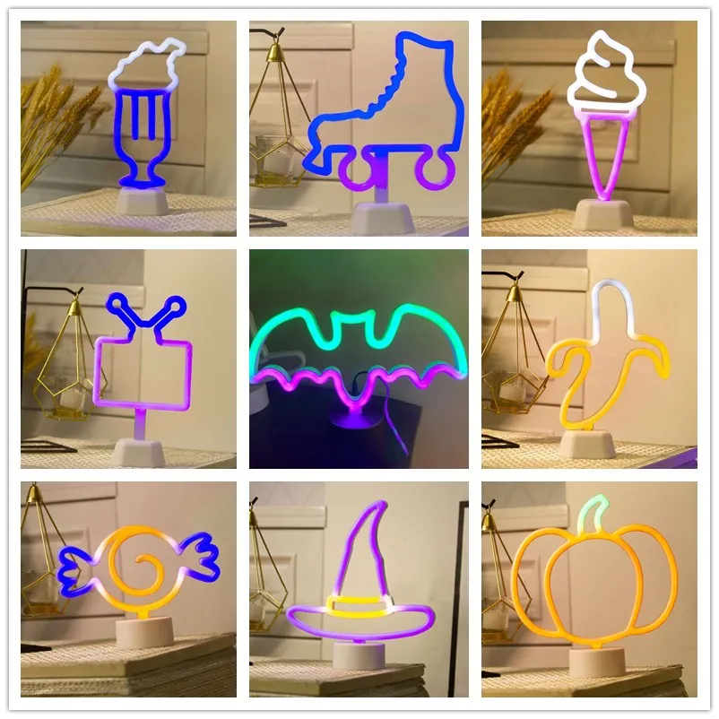 Настенный светильник Светильник ning Led неоновая вывеска USB неоновые буквы s для