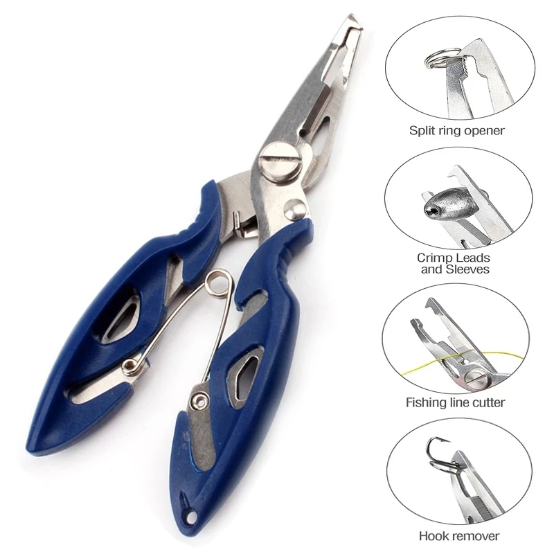 

Hot Fishing Plier Scissor Braid Line Lure Cutter Hook Remover Etc. Tackle Tool Cutting Fish Use Tongs Multifunction Scissors