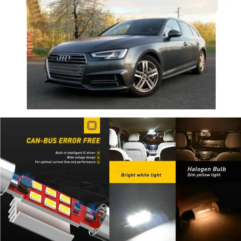 Светодиодный интерьер автомобиля огни для Audi A4 B9 Avant 8W5 задний багажник подсветки