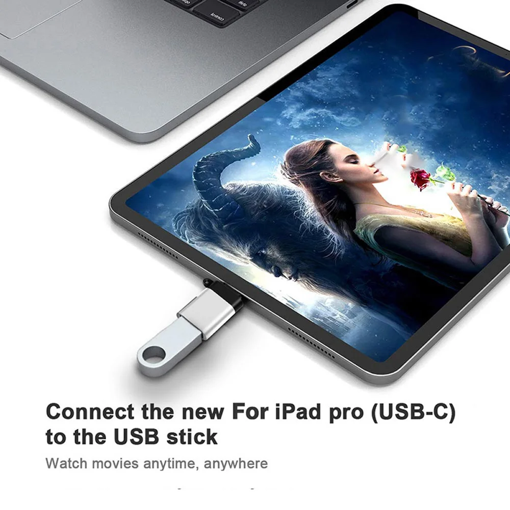 

OTG adapter is suitable for Apple mobile phone USB 3.0 U disk adapter mouse converter plug and play efficient transmission