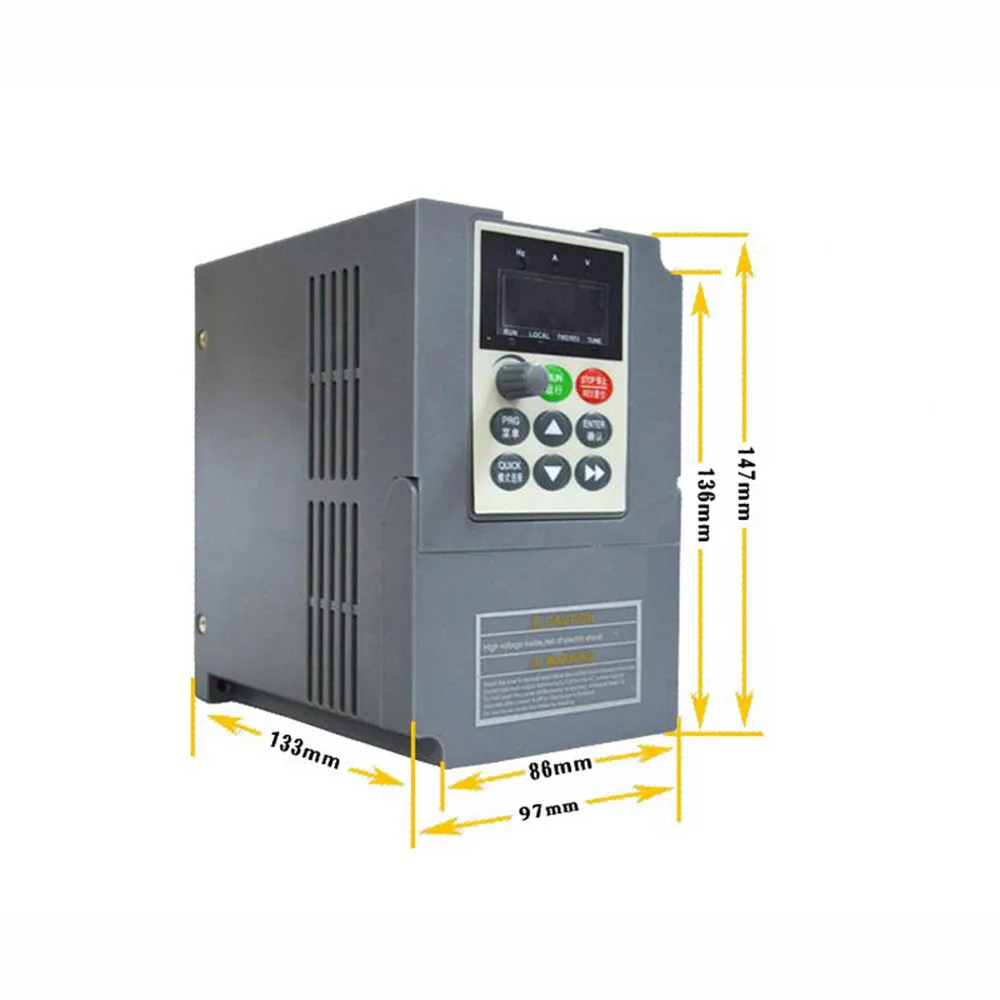 

4KW 220V Universal Frequency Converter 17A 5HP Single Phase 1PH Input 3 Phase output Vector VFD CE For CNC Router spindle motor