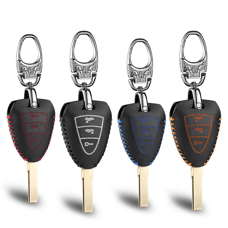 

Автомобильный ключ чехол КРЫШКА ДЛЯ Porsche 911 997 Boxster S 2 4S дистанционного цепочка для ключей брелок для ключей из натуральной кожи