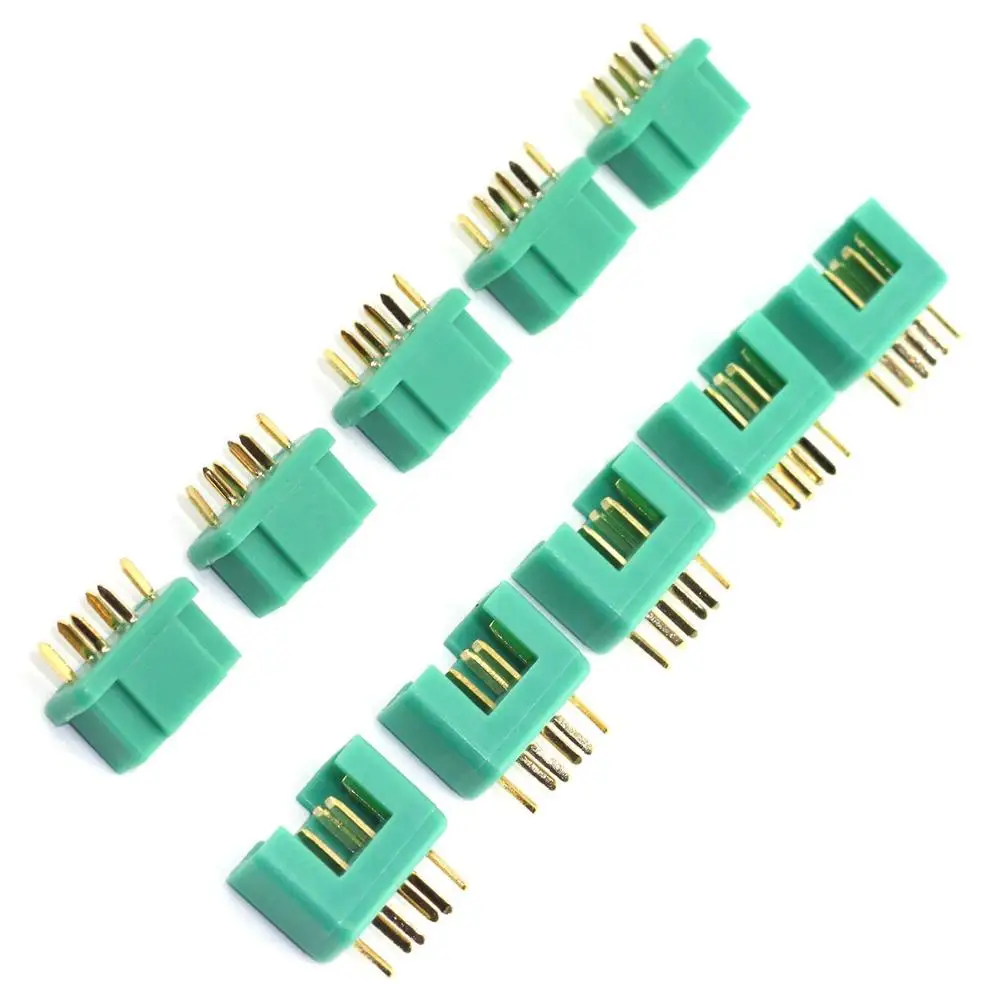 10 шт. MPX разъем 6 Pin мультиплекс позолоченный штекер 30Amp Мужской Женский Разъем для