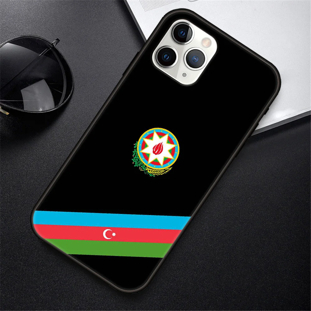 Phone Case For IPhone 12 Mini 11 Pro XR X MAX SE XS 5 6 6S 7 8 E Plus Black Cover Coque Fashion Prime Azerbaijan buta flag | Мобильные