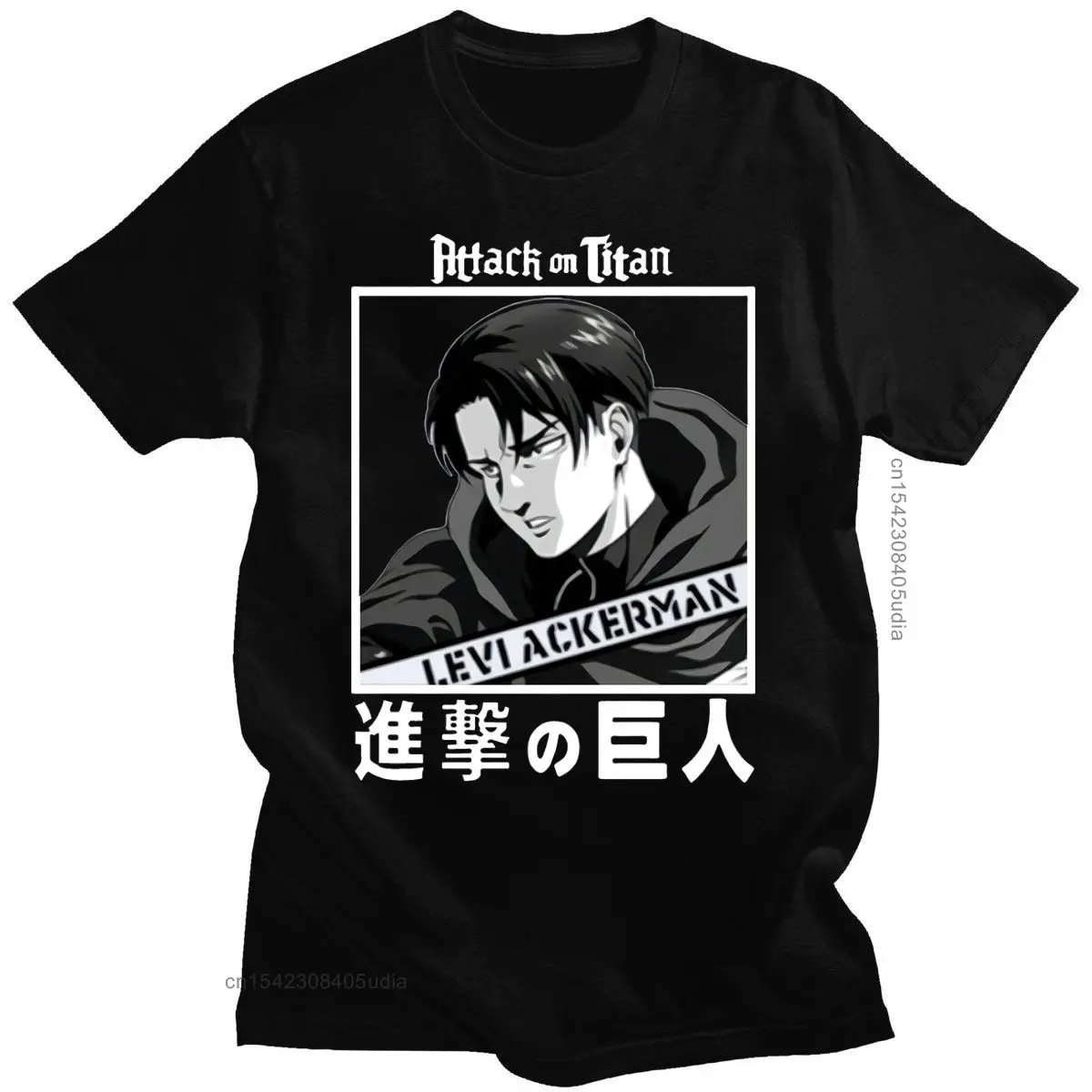 Japanese Anime Attack On Titan T-Shirt Men Shingeki No Kyojin Funny Attack Graphic T Shirt Short Sleeve Clothing Shirt