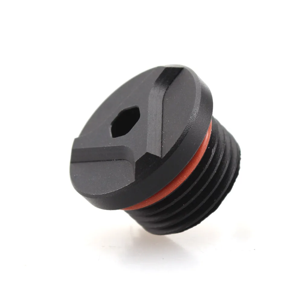 Черная Алюминиевая заглушка наполнителя двигателя мотоцикла с винтовой крышкой