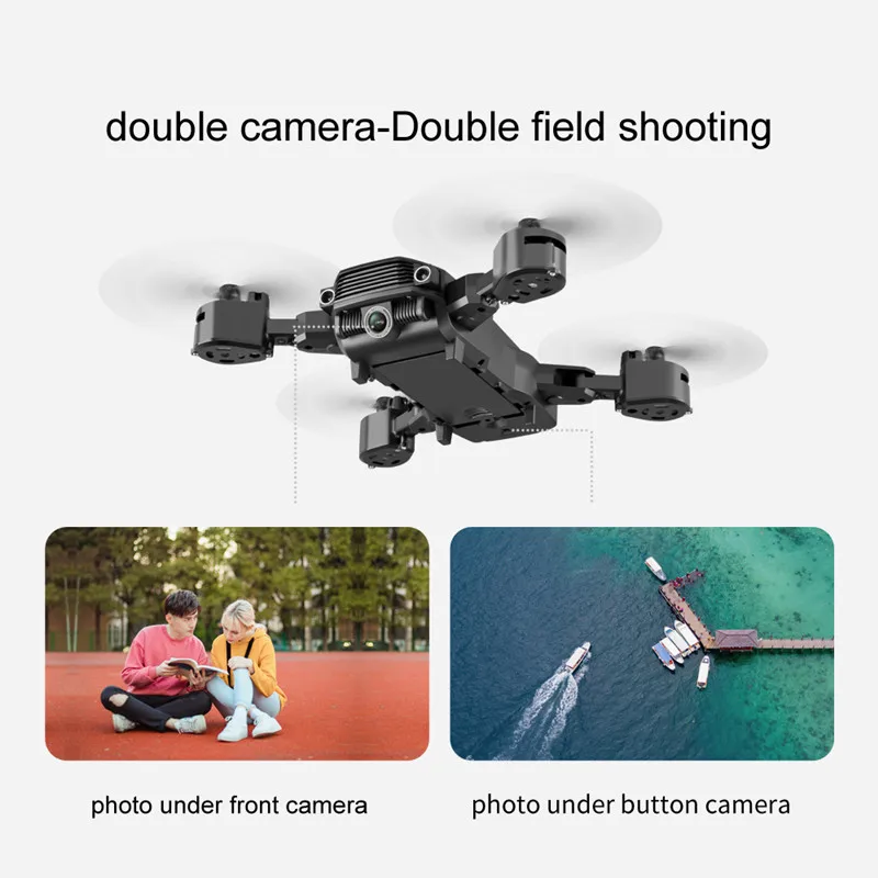 

Professional WIFI FPV RC Drone with4k dual camera HD wide angle camera video live Recording altitude hold RC Quadcopter Aircraft