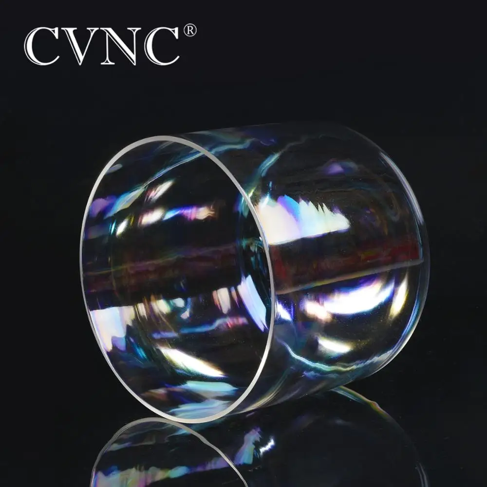 CVNC 7 ''космический светильник чакра C настроенным корнем Прозрачный Кварцевый Поющая чаша