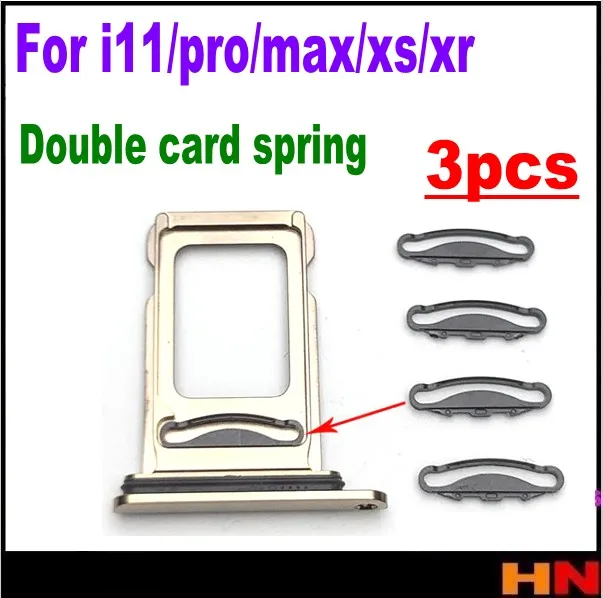 3 шт. для iphone 11 pro XR XS max sim двойной зажим карт Весна | Мобильные телефоны и