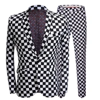newest mans suits for wedding tuxedos formal business suits party suit evening dresses two pieces printed suitjacketpants
