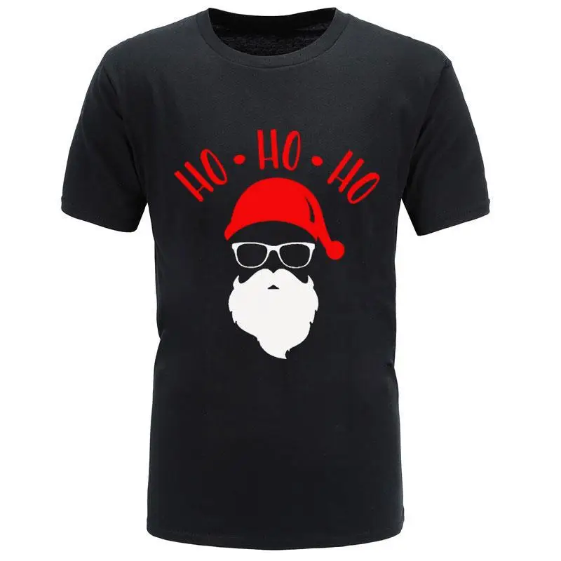 

New Christmas Cute Cartoon Santa Ho Ho Ho T-shirt Men Funny Clothing T Shirt Christmas Soft And Comfortable homme T-shirts