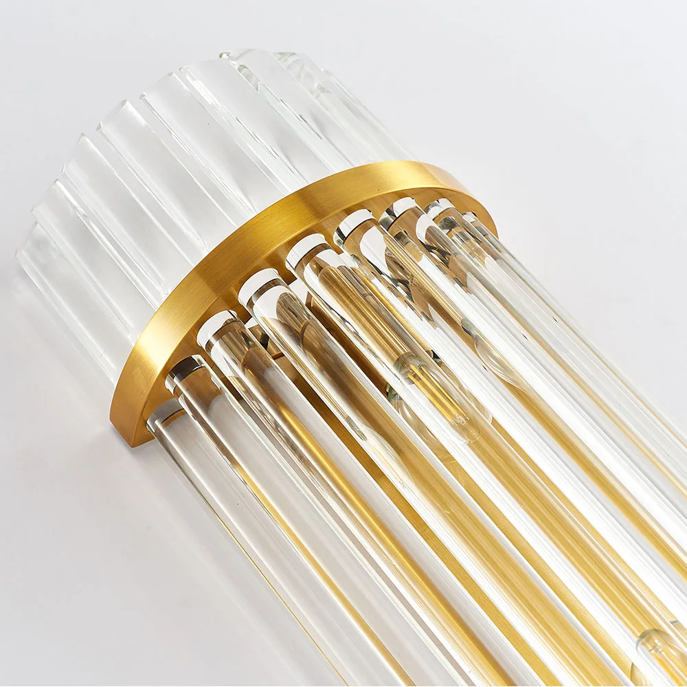 

Modern Gold Crystal Wall Lights Bedside For Bedroom Living Room Home Decoration LED Sconce Bathroom Indoor Fixtures