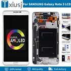 ЖК-дисплей Super AMOLED 5,7 дюйма для SAMSUNG Galaxy Note 3, сенсорный экран с рамкой для SAMSUNG Note 3, N9005, N900A, N900T дисплей