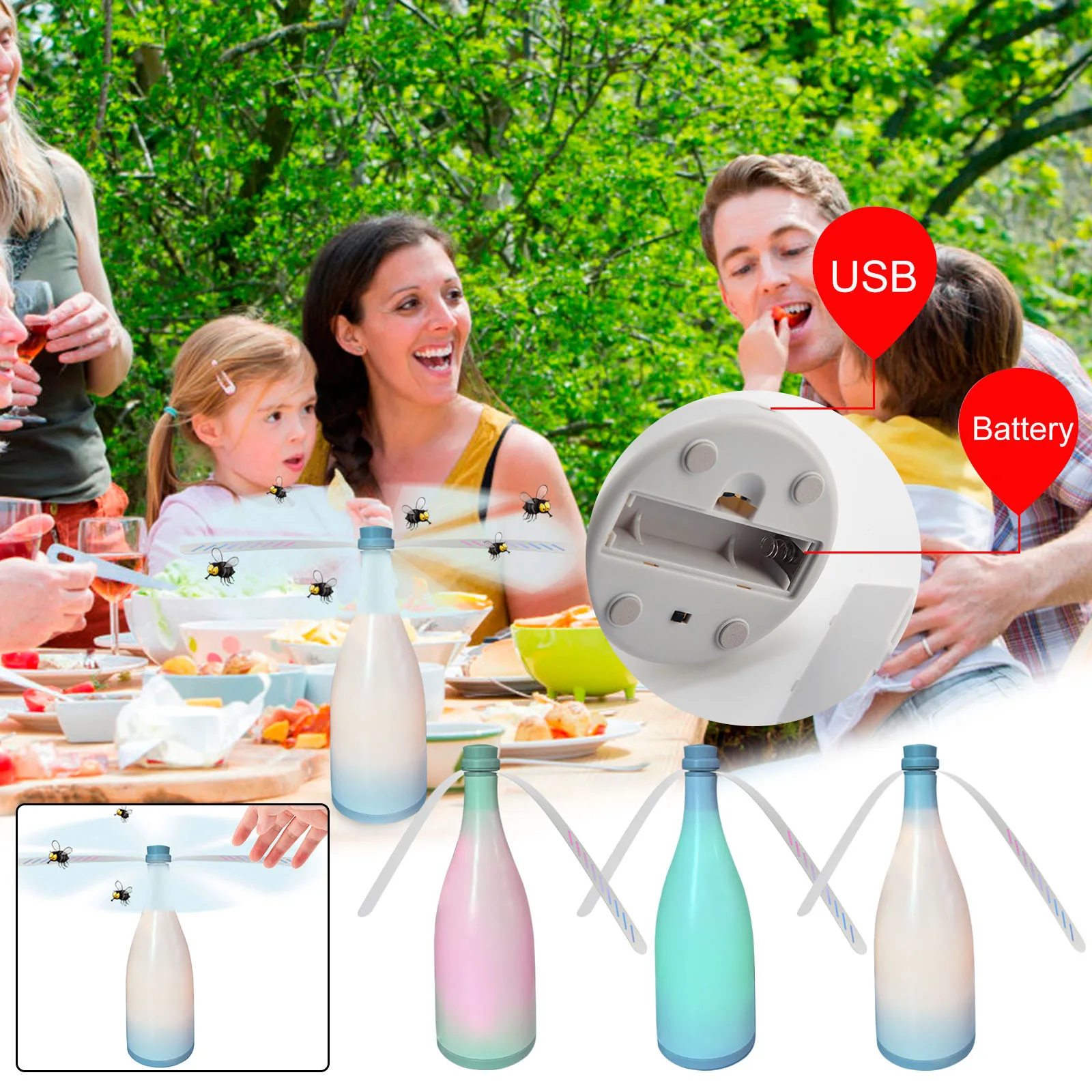 Настольный вентилятор в форме винной бутылки | Дом и сад