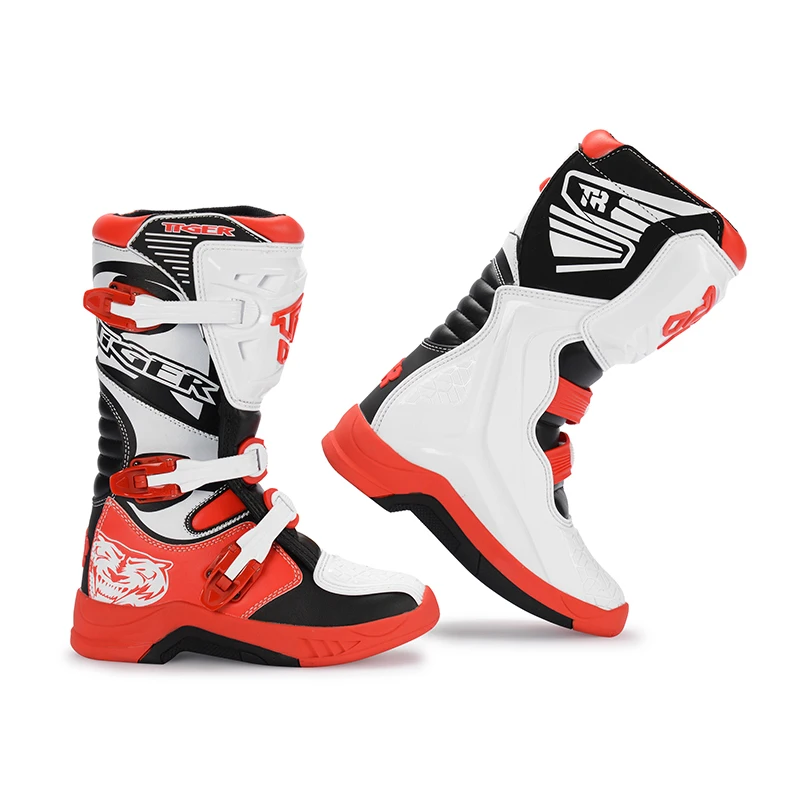 

Professional Children Motorbike Boots Adult Kids Motocross Shoes Outdoor Sports Shoes Foot Protector With Cool Housing