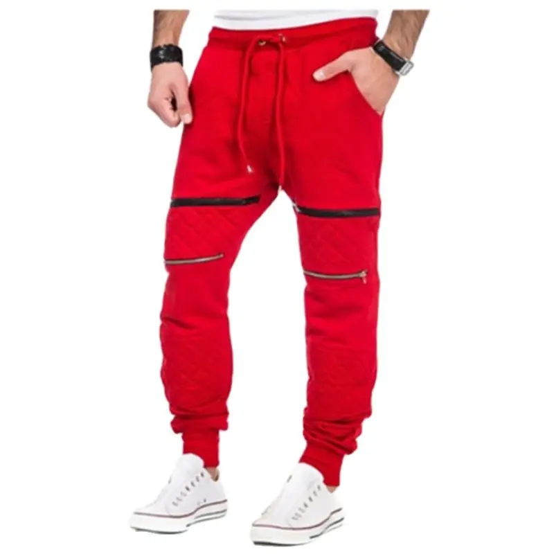 

PantsMen ClothingPantsJoggers2021 Winter Men's Personalized Fitness Casual Sports Pants, Hip Hop Fashion Spliced Zipper Wind
