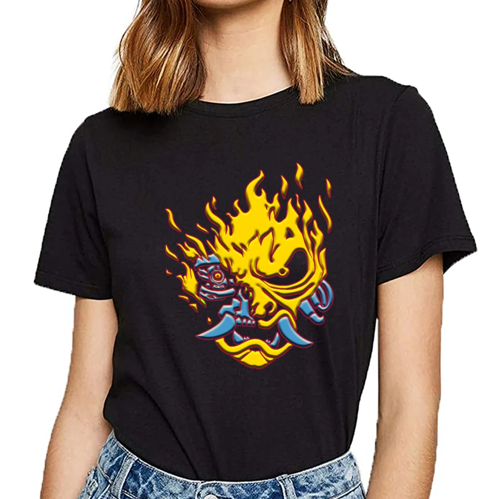 

Женская короткая футболка с надписями в стиле интернет-самурая