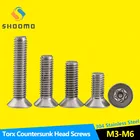 Винты с потайной головкой Torx, винты с защитой от взлома, винты с потайной головкой Torx с защитой от кражи, винты с плоской головкой из нержавеющей стали 304
