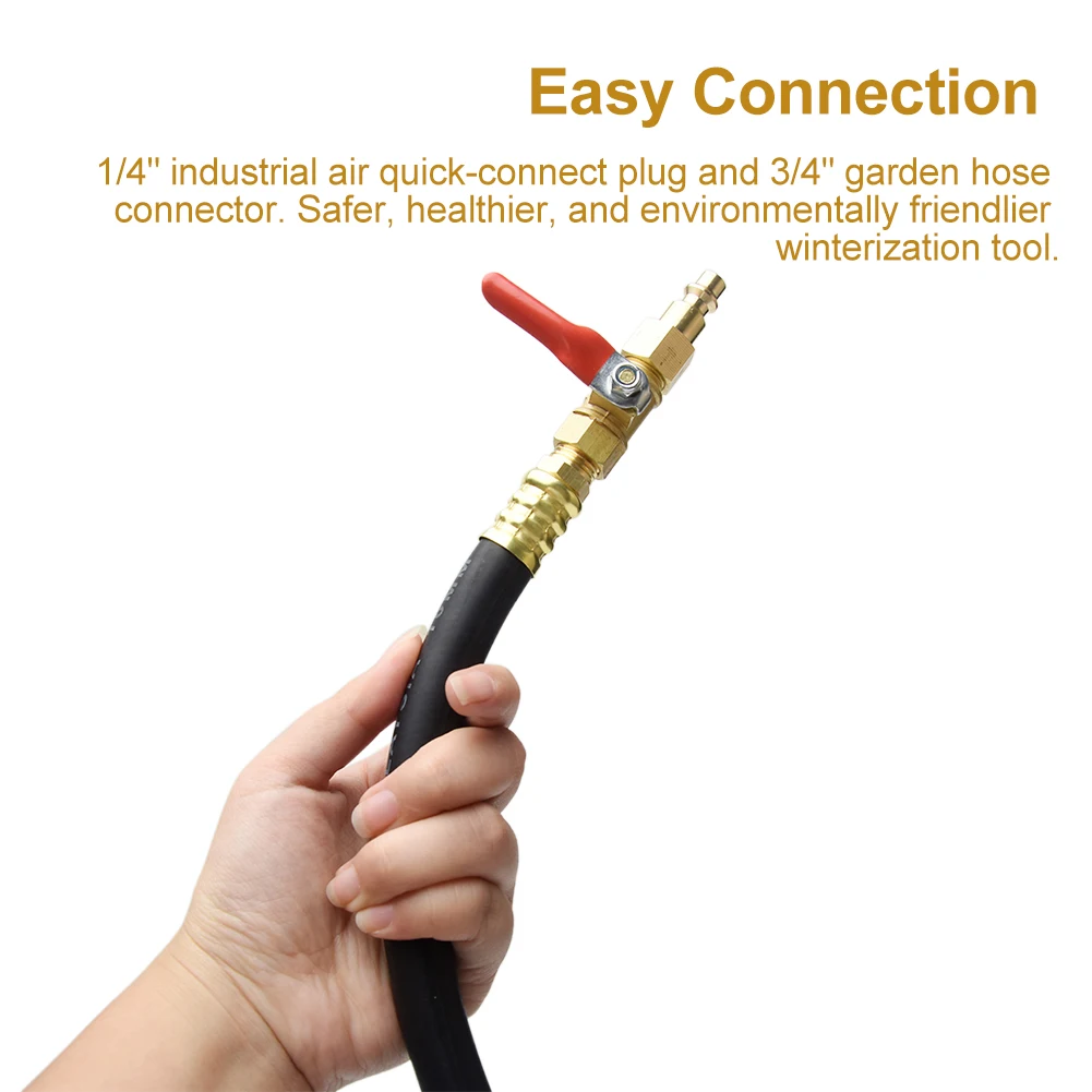 

Motorhome Travel Trailer Boat Quick Connect Sprinkler Blowout Adapter Air Compressor Male Female Fitting Plug RV Winterizing Kit
