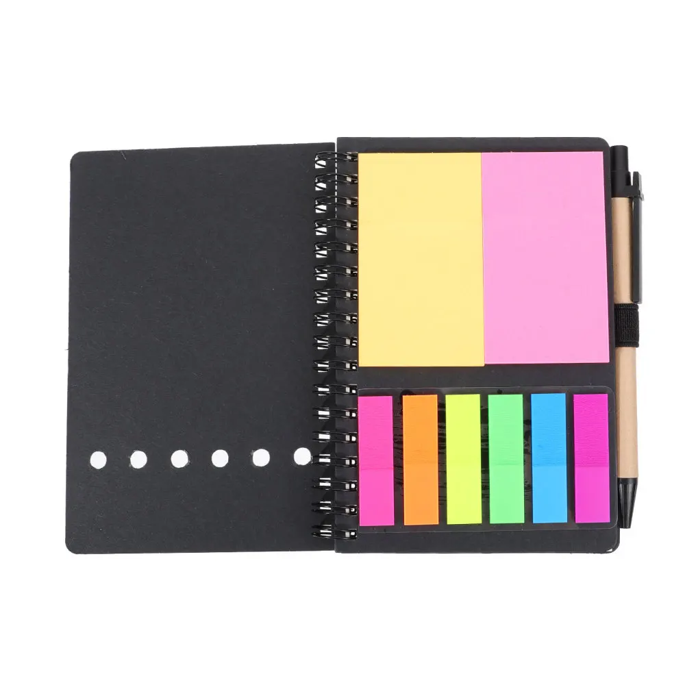 

1 Set Student Spiral Notebook Planning Notepad with Stickers Students Stationery