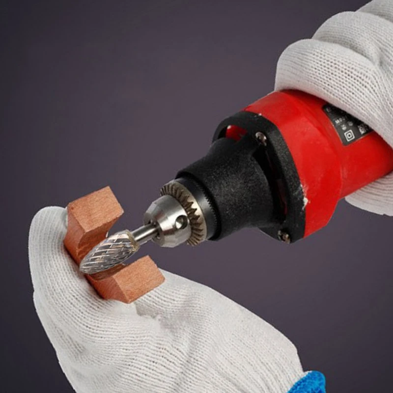 

10pcs Tungsten Carbide Steel Rotary Burrs Set Grinding Head Rotary File 11UA