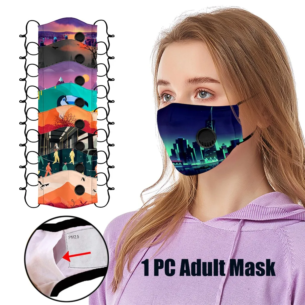 Мужская и женская Регулируемая многоразовая дышащая защитная маска Tapabocas Mascaras