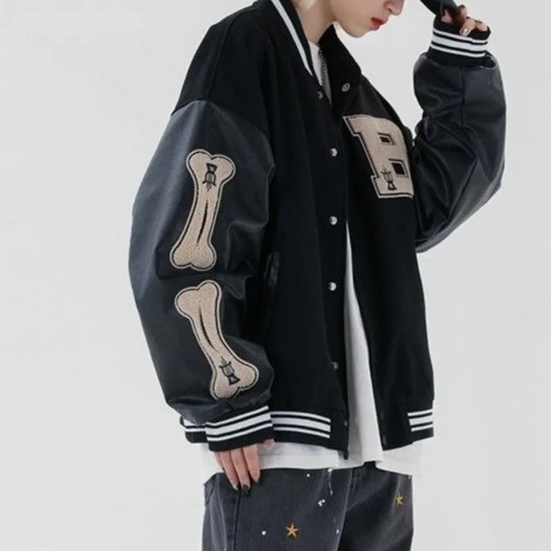 Куртка-бомбер Мужская/женская в стиле хип-хоп | Мужская одежда