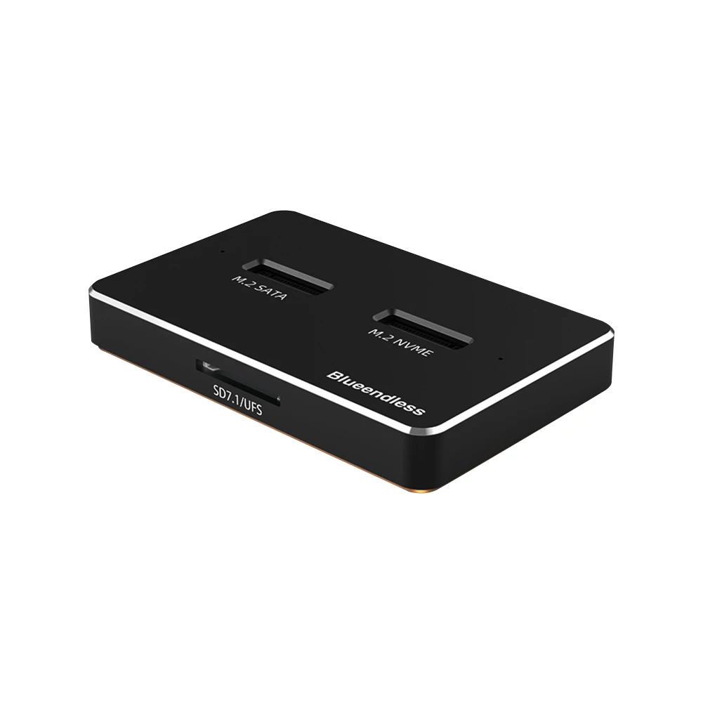 M.2 NVMe SSD HDD Case USB3.1 SATA NVMe Aluminum Alloy Metal Hard Drive Disk Box External Closure Hard Case for PC