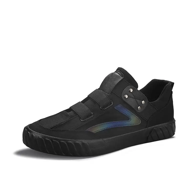 

Mannen Canvas Schoenen Tenis Masculino Adulto Fashion Slip-On Ademende Casual Schoenen Jeugd Jongens Alle Zwart Grijs Comfortabe