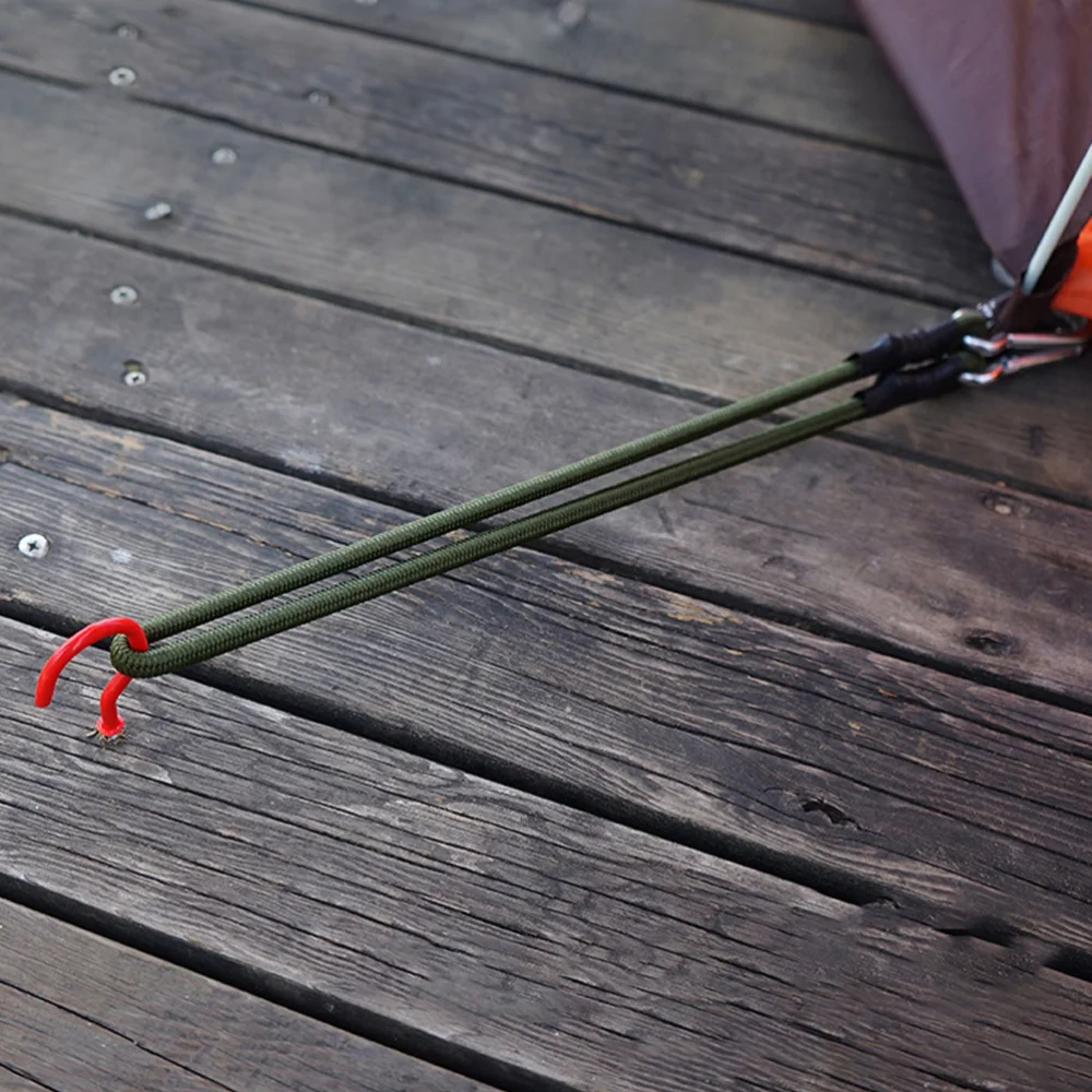 

3PCS Mountaineering Buckle Elastic Cord 8MM Sturdy Outdoor Camping Clothesline